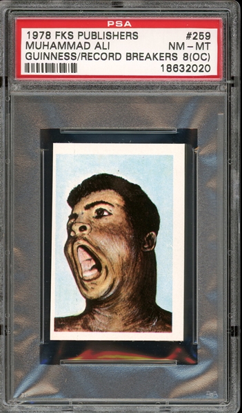 1978 FKS Publishers Guinness/ Record Breakers #259 Muhammad Ali PSA 8 (OC) NM-MT