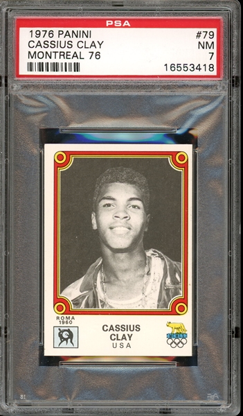 1976 Panini Montreal 76 #79 Cassius Clay PSA 7 NM