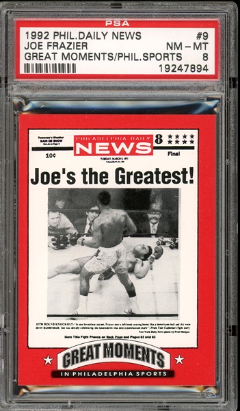 1992 Phil. Daily News Great Moments/ Phil. Sports #9 Joe Frazier PSA 8 NM-MT