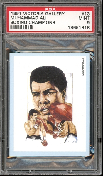 1991 Victoria Gallery Boxing Champions #13 Muhammad Ali PSA 9 MINT
