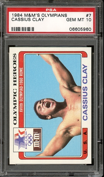 1984 M&Ms Olympians #7 Cassius Clay PSA 10 GEM MT