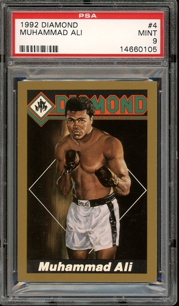 1992 Diamond #4 Muhammad Ali PSA 9 MINT