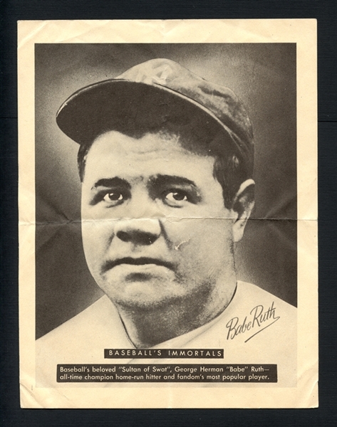 1948 Leaf Premiums Babe Ruth