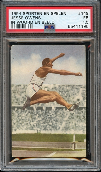 1954 Sporten En Spelen #149 Jesse Owens PSA 1.5 FAIR