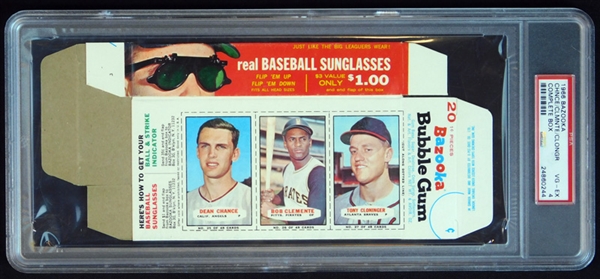 1966 Bazooka Complete Box with Clemente PSA 4 VG/EX