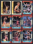 1986 Fleer Basketball Near Complete Set (118/132 Includes Jordan) With 7/11 Stickers 