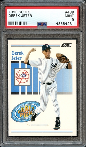1993 Score #489 Derek Jeter PSA 9 MINT