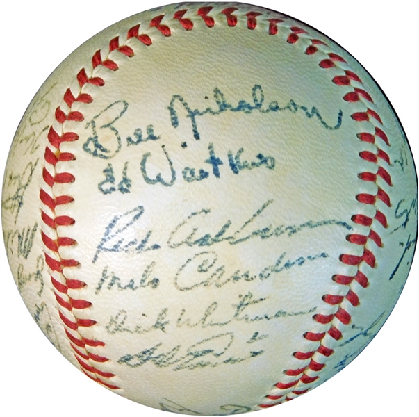 1940s-50s Philadelphia Phillies Multi-Signed ONL (Frick) Ball with (23) Signatures JSA