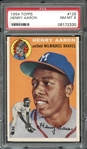 1954 Topps #128 Henry Aaron PSA 8 NM-MT