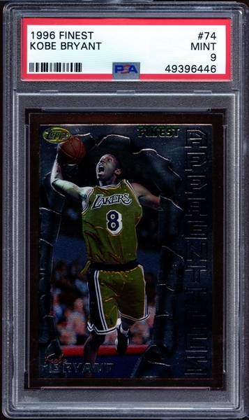 1996 Finest #74 Kobe Bryant PSA 9 MINT