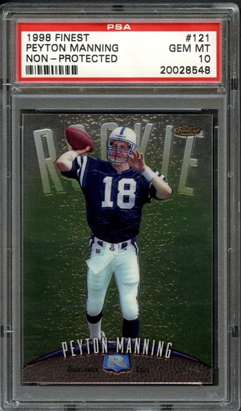 1998 Finest #121 Peyton Manning PSA 10 GEM MINT
