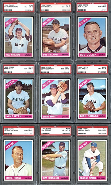 1966 Topps Red Sox Group of (25) All PSA Graded