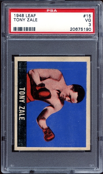 1948 Leaf #15 Tony Zale PSA 3 VG