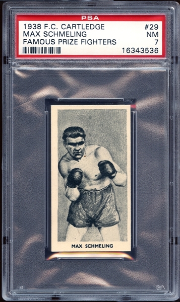 1938 F. C. Cartledge Famous Prize Fighters #29 Max Schmeling PSA 7 NM