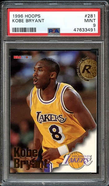 1996 Hoops #281 Kobe Bryant PSA 9 MINT