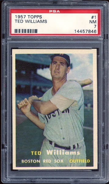1957 Topps #1 Ted Williams PSA 7 NM
