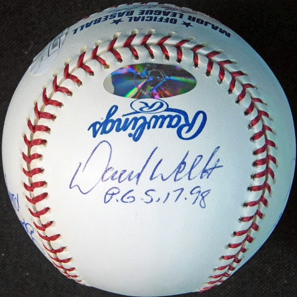 New York Yankees Pitching Greats Multi-Signed OML (Selig) Ball with (5) Signatures JSA