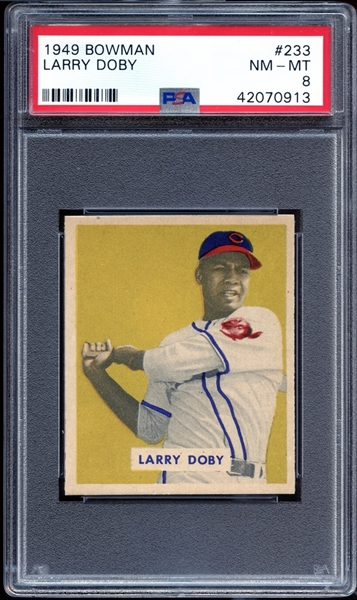 1949 Bowman #233 Larry Doby PSA 8 NM/MT