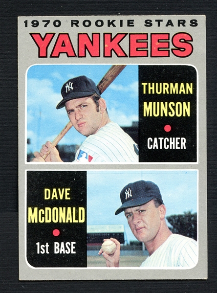 1970 Topps #189 Thurman Munson
