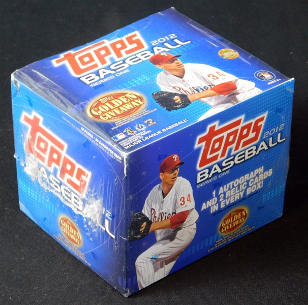 2012 Topps Baseball Unopened Jumbo Box