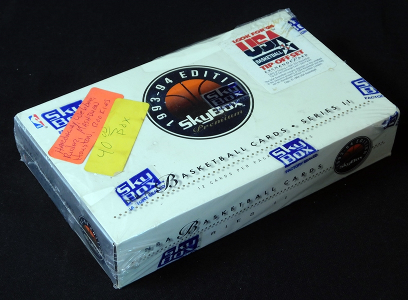 1993-94 Skybox Premium Basketball Unopened Box Series II