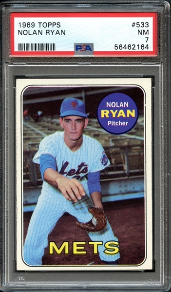 1969 Topps #533 Nolan Ryan PSA 7 NM