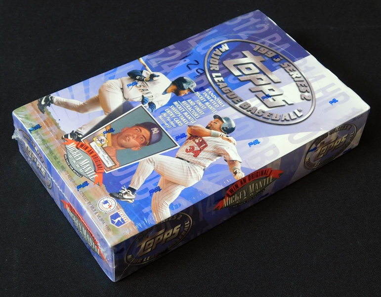 1996 Topps Baseball Series 2 Unopened Hobby Box