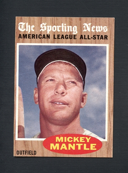 1962 Topps All Star #471 Mickey Mantle 