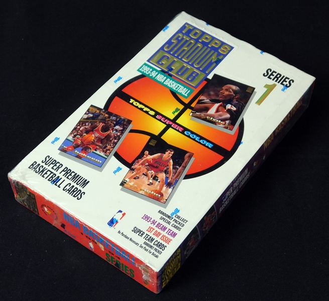 1993-94 Topps Stadium Club Basketball Series 1 Unopened Hobby Box