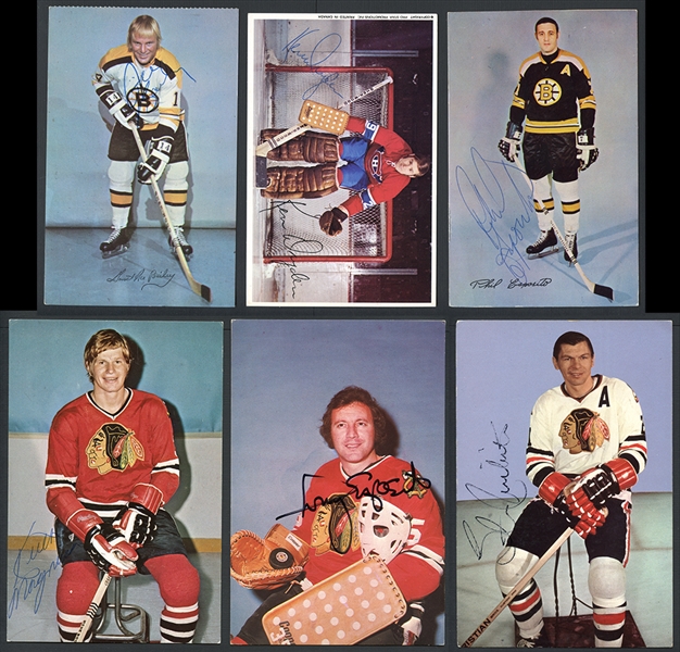 Collection of 50 Signed NHL Postcards
