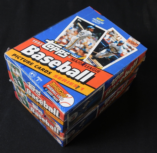 1993 Topps Baseball Series 1 Unopened Wax Box Group of (2)