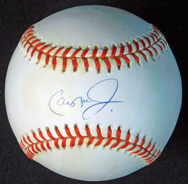 Cal Ripken Jr. Single-Signed OAL (Budig) Logo Ball JSA
