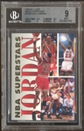 1993-94 Fleer NBA Superstars #7 Michael Jordan BGS 9 MINT