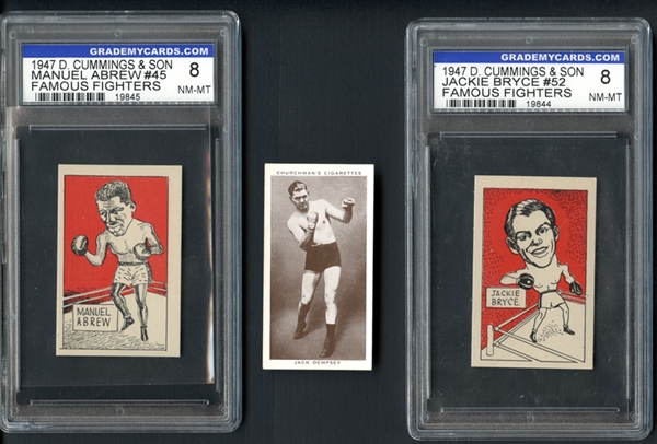 1930s-40s Boxing Group of (3) with Jack Dempsey