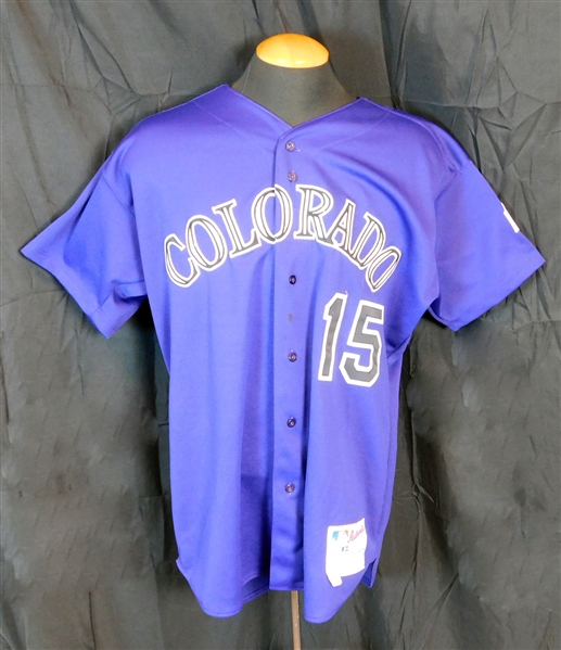 2003 Denny Neagle Colorado Rockies Game-Used Jersey with 10 Year Anniversary Patch