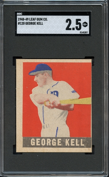 1948-49 Leaf Gum Co. #120 George Kell SGC 2.5 GD+
