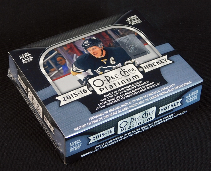 2015-16 O-Pee-Chee Platinum Hockey Unopened Hobby Box