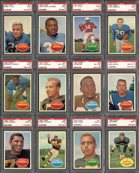 1960 Topps Football Complete Set #3 Finest on PSA Set Registry 