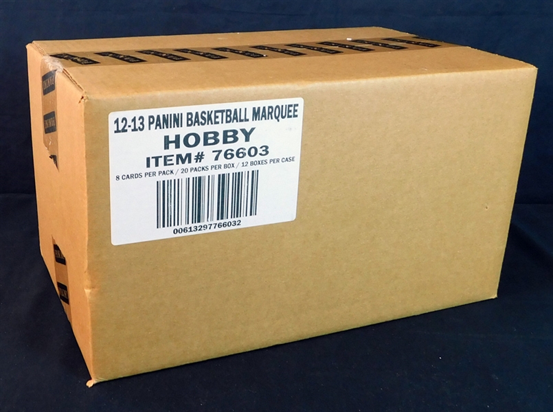 2012-13 Panini Marquee Basketball Unopened Hobby Case