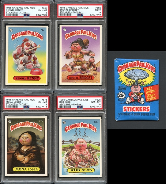 1985 Topps Garbage Pail Kids Series 2 And Series 3 Complete Sets Plus Unopened Pack