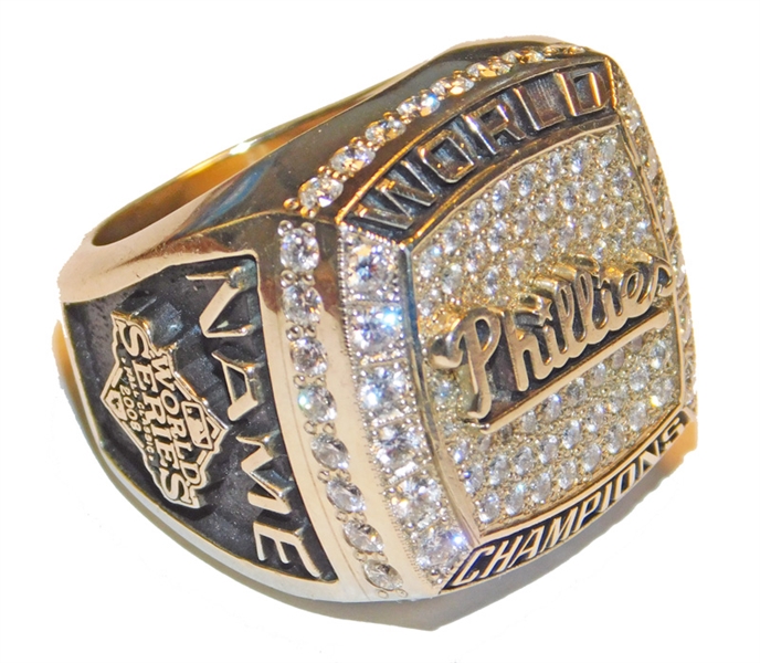 2008 Philadelphia Phillies World Series Salesman Sample Ring 14K Gold