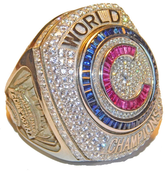 2016 Ben Zobrist Chicago Cubs World Series Championship Salesman Sample Ring 14K Gold
