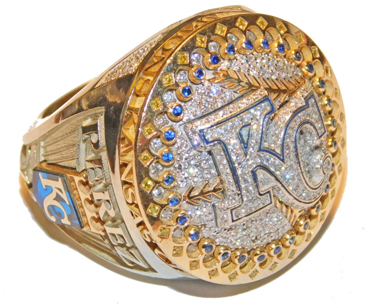 2015 Salvador Perez Kansas City Royals World Series Champions Salesman Sample Ring 14K Gold