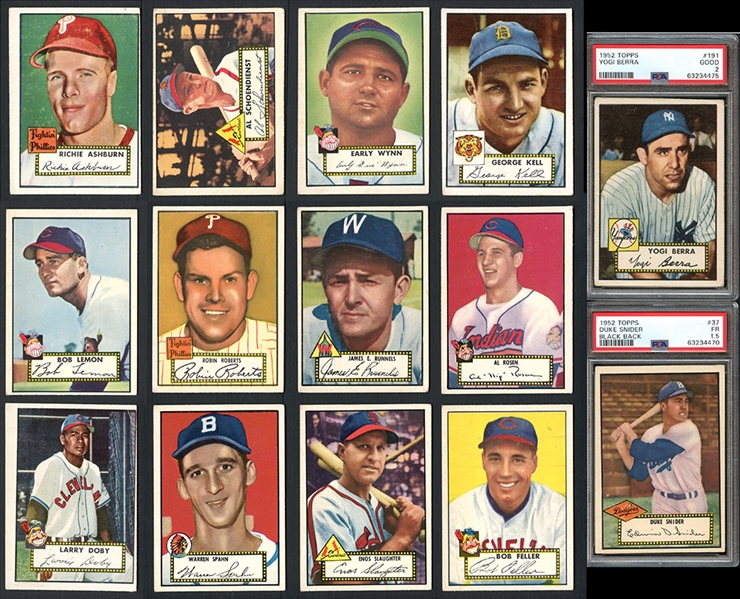 1952 Topps Near Complete Low Number Run (248/310)