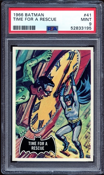 1966 Topps Batman #41 Time for a Rescue PSA 9 MINT