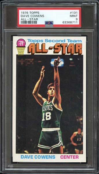 1976 Topps #131 Dave Cowens All-Star PSA 9 MINT
