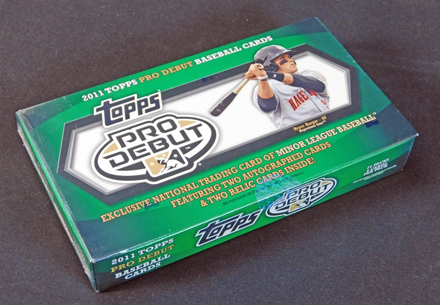 2011 Topps Pro Debut Baseball Unopened Hobby Box