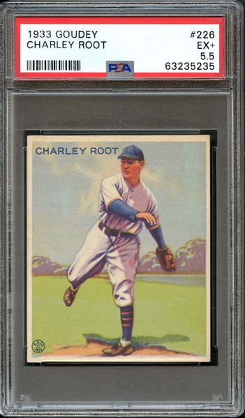 1933 Goudey #226 Charley Root PSA 5.5 EX+