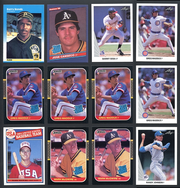 1980s-90s HOF Rookie And Early Career Lot Of 50 Cards