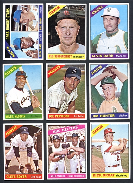 1966 Topps Group Of 240 Cards With Stars 